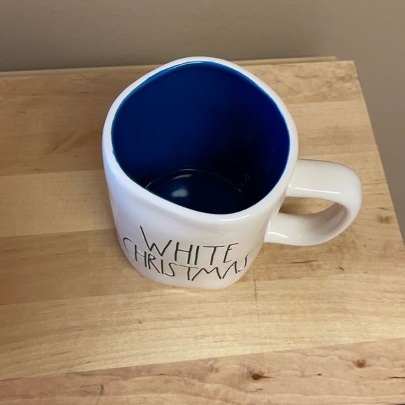 Rae Dunn White Christmas Snowflake Two Sided Holiday Mug Seasonal Decor - Picture 2 of 4